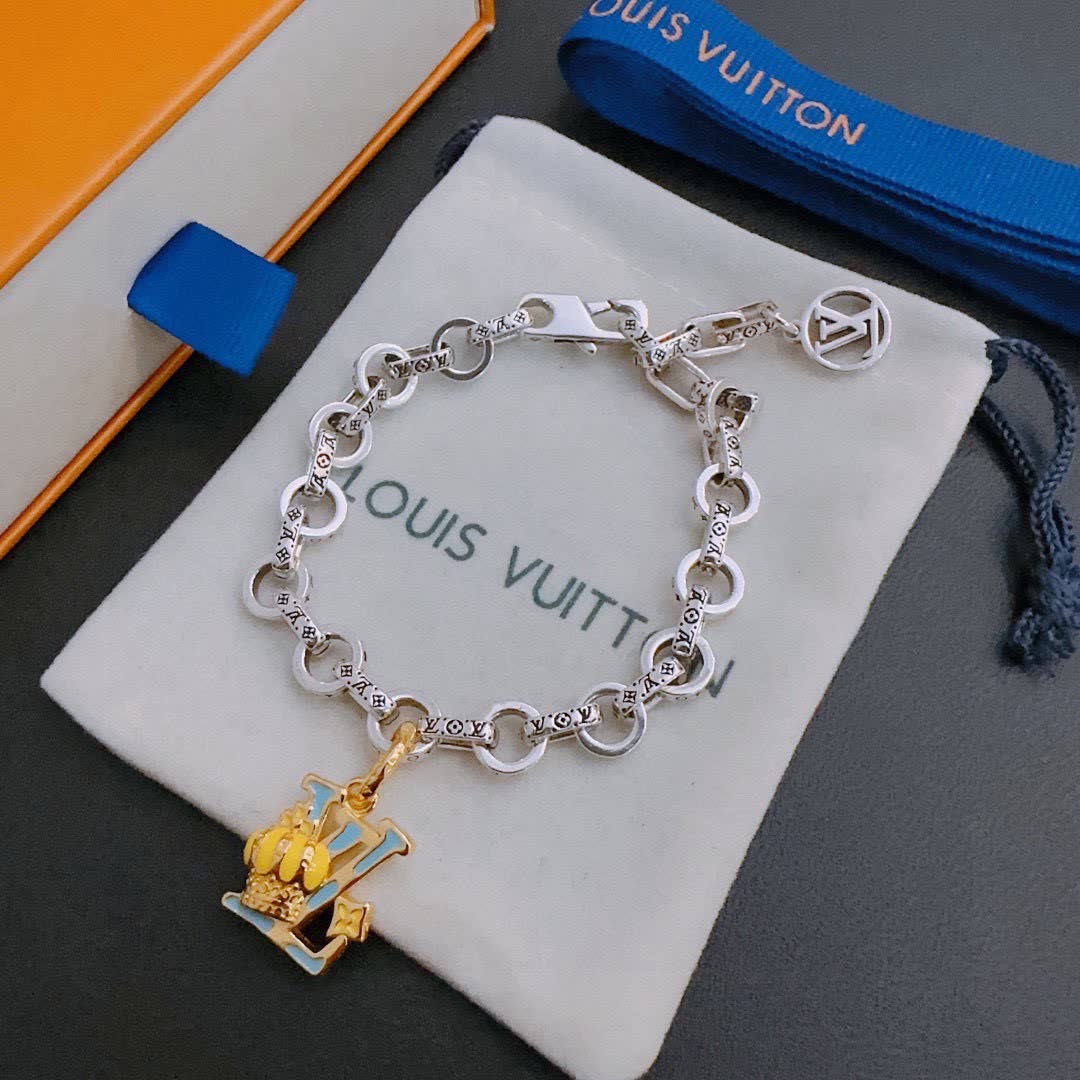 Louis Vuitton Silver Charm Bracelet